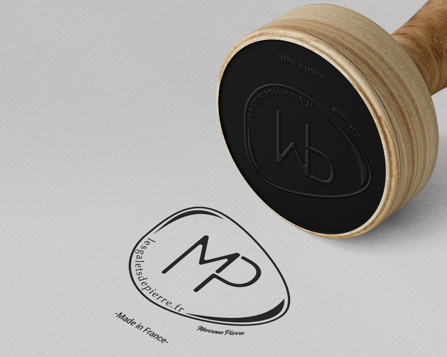 nael cavaglia - Marrone Pierre - logotype